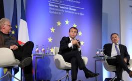 Macron va reconnaître officiellement le drapeau européen pour contrer Mélenchon