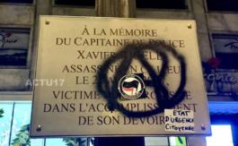 Gilets jaunes à Paris : La plaque en hommage à Xavier Jugelé taguée durant l’acte 18