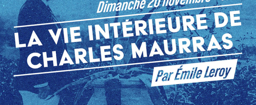 Institut d’Action française : Adio-conférence du 20 novembre