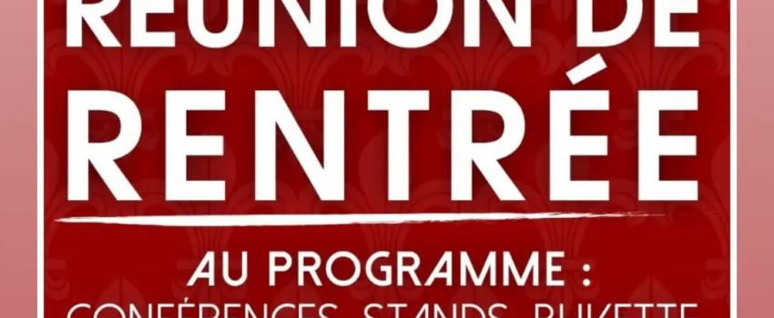 Vendée : Réunion de rentrée