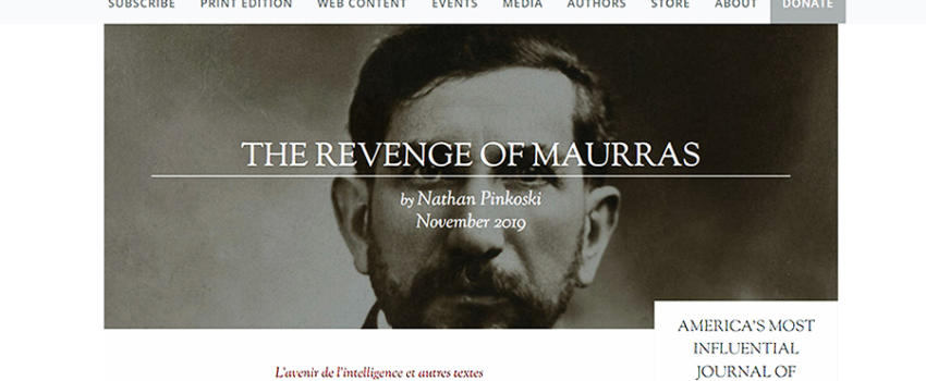 « La revanche de Maurras » : c’est du Canada anglophone que nous vient cet article-fleuve