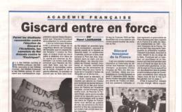 Giscard l’immortel