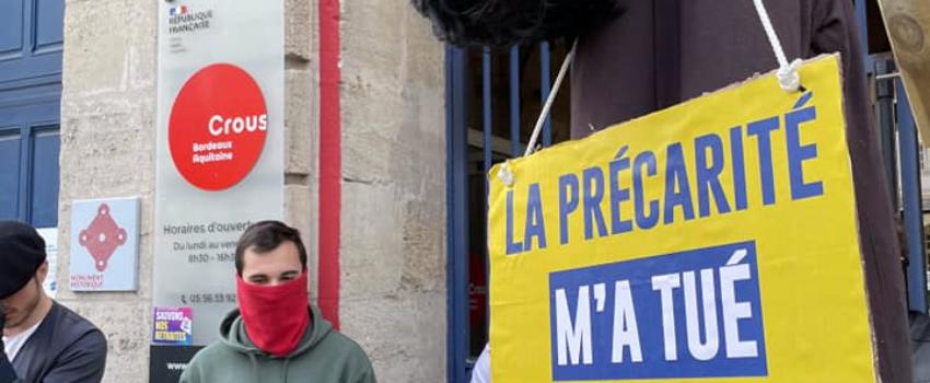 Action au CROUS de Bordeaux