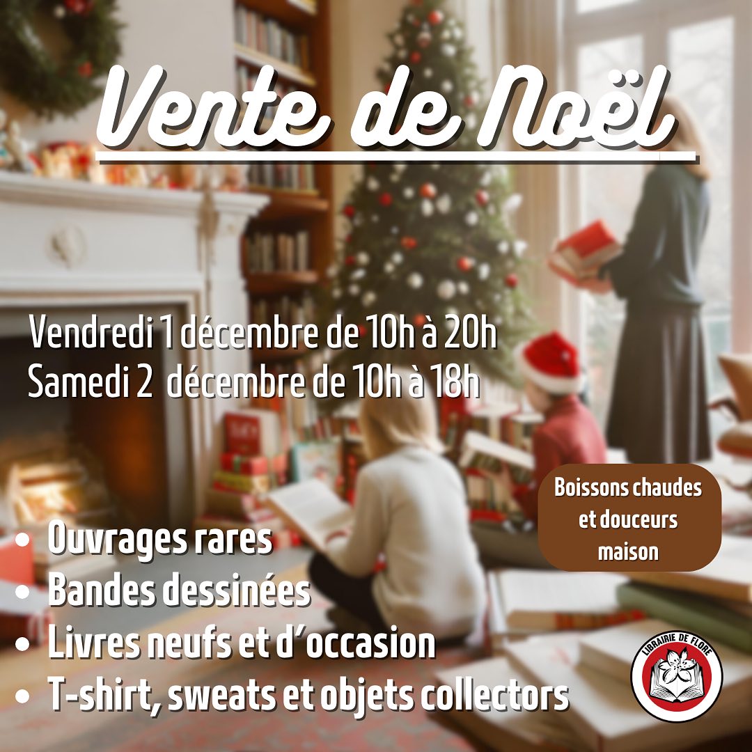 You are currently viewing Vente de Noël : Librairie de Flore