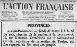 10 rue Mazarine à Aix… ou qu’est-ce qu’être militant d’AF ?