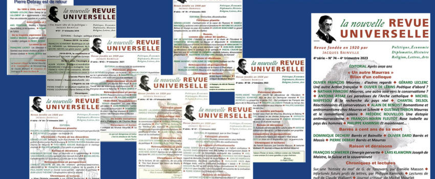 Onze années de service à la Nouvelle Revue Universelle