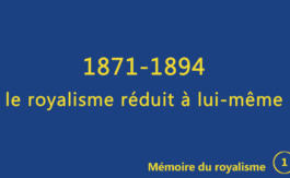 Mémoire du royalisme 1
