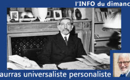 Maurras universaliste personnaliste