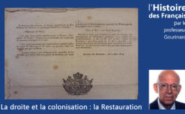 La droite et la colonisation : la Restauration