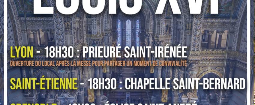 Rhone-Alpes : Hommage à Louis XVI