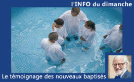 Le témoignage des nouveaux baptisés